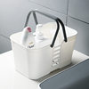 Plastic portable bath basket storage basket bathroom bath basket sundries storage basket washing basket bath basket