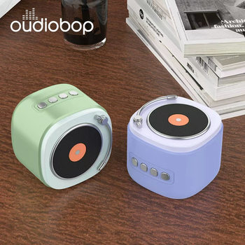 Bluetooth speaker retro mini portable home computer smart creative gift CD subwoofer