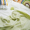 Mint Green retro large hanging ear knitted blanket bed & breakfast sofa blanket nap blanket bed tail blanket bed tail towel blanket bed cover blanket