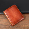 Factory direct sale wallet men's leather ultra-thin multi-card short wallet cross-border PU folding men's wallet wholesale
