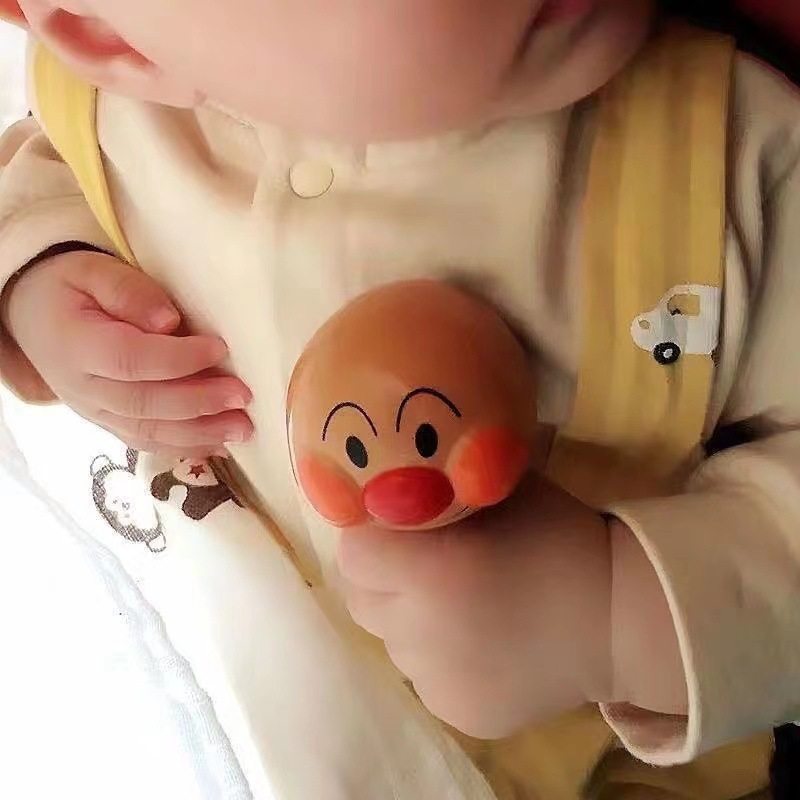 【代发】工厂面包超人手摇铃沙锤拨浪鼓五角星曼哈顿球早教玩具批