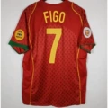 2004 portugal home number 7 + armband