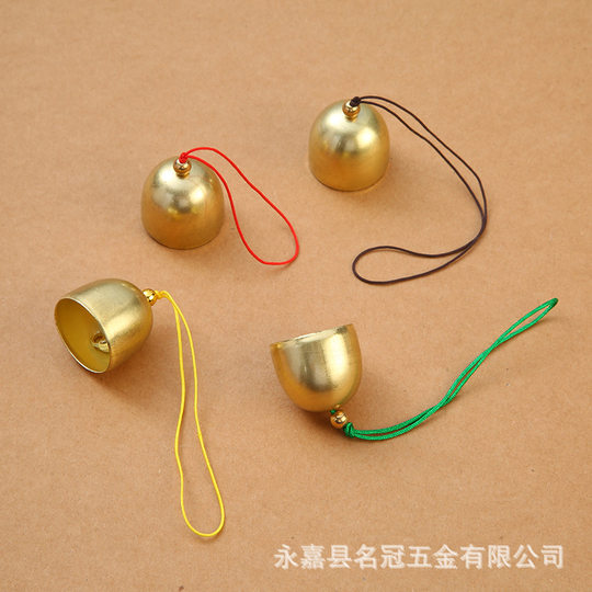 Factory wholesale 2.8 alloy brass with rope bell lead hammer diy bell accessories sound crisp