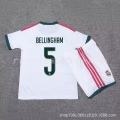 2627 Real Madrid home jersey with number 5 Bellingham printed on it