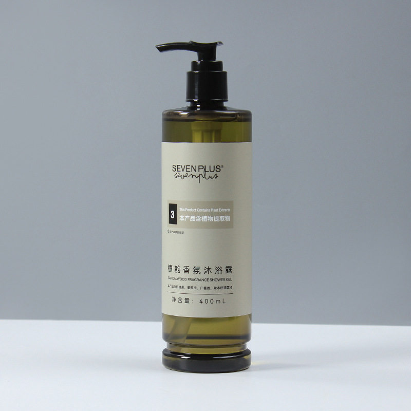 Sevenplus Sandalwood Fragrance Shampoo Shower Gel Conditioner Body Lotion Care Set for Hotel and B&B
