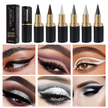 Sam Sugar Waterproof Eyeliner Lip Liner Matte Quick-Drying Rich Eyeliner Single-Head Eyeshadow Pen Cross-Border