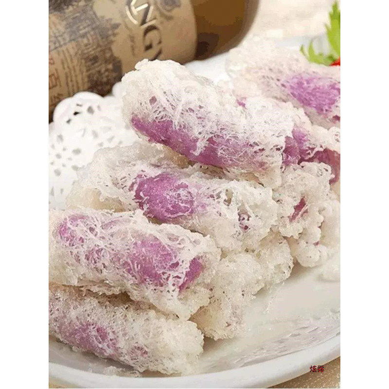 Xiangkoufu Edible Rice Net Skin Yellow Pancake Spring Roll Skin Quick Breakfast Semi-Finished White Net Rice Paper Fried