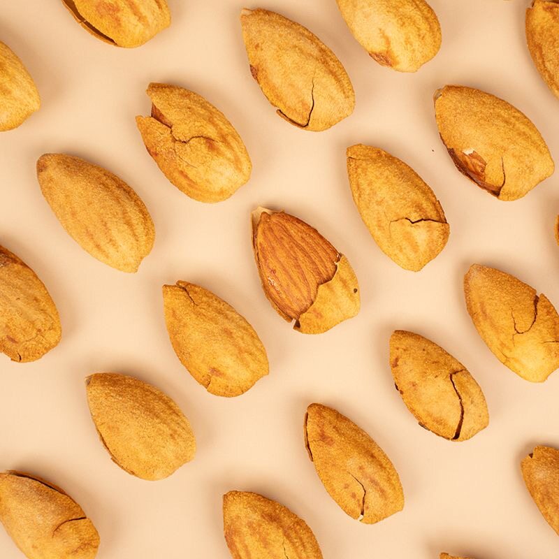 New goods NP paper skin milk flavor almond whole box wholesale nuts dry goods fried goods New Year's casual snacks Badamu