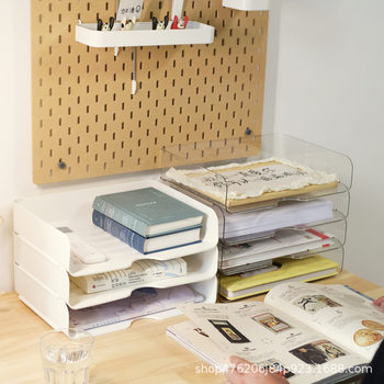 Desktop Office Storage Artifact A4 Paper Storage Box Drawer-Type Office Student Storage Cabinet File Storage Rack