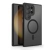Suitable for Samsung S25 Mobile Phone Case Magnetic Galaxy S24Ultra Oil-Spraying Skin-Feel Matte S22Plus Protective Cover