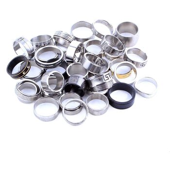 Cross-border e-commerce Amazon AliExpress hot sale jewelry men's and women's stainless steel ring titanium steel ring jewelry