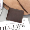 New minimalist retro leather wallet manufacturers foreign trade wholesale multi-card wallet gold clip horizontal coin bag