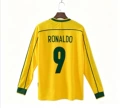 9899 Brazil home jersey long sleeve number 9 star