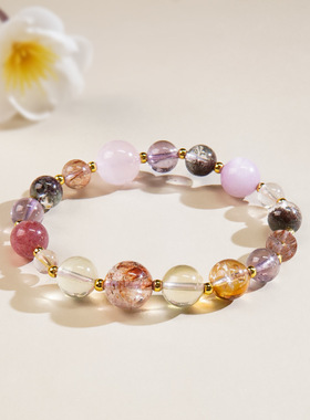 天然手串轻奢水晶原石女