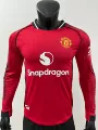 25-26 manchester united home long sleeves