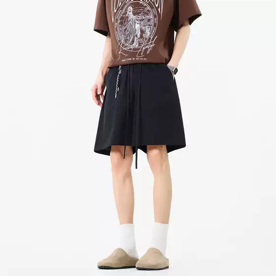 Cotton Sports Casual Shorts, Summer Knee-Length Loose Straight-Leg Men's Beach Shorts, Limited Price 59, Promotional Item
