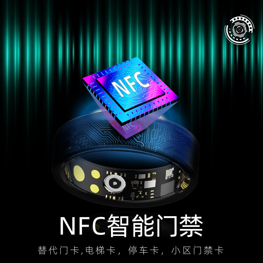 R20 Smart Health Ring Heart Rate and Blood Oxygen Monitoring Nfc Compatible with Ios