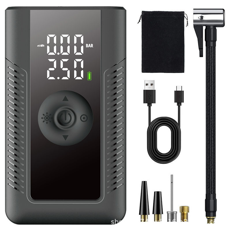 Multifunctional Wireless Portable Automatic Charging and Stopping Tire Digital Display Pump Car Motorcycle Bicycle Air Pump