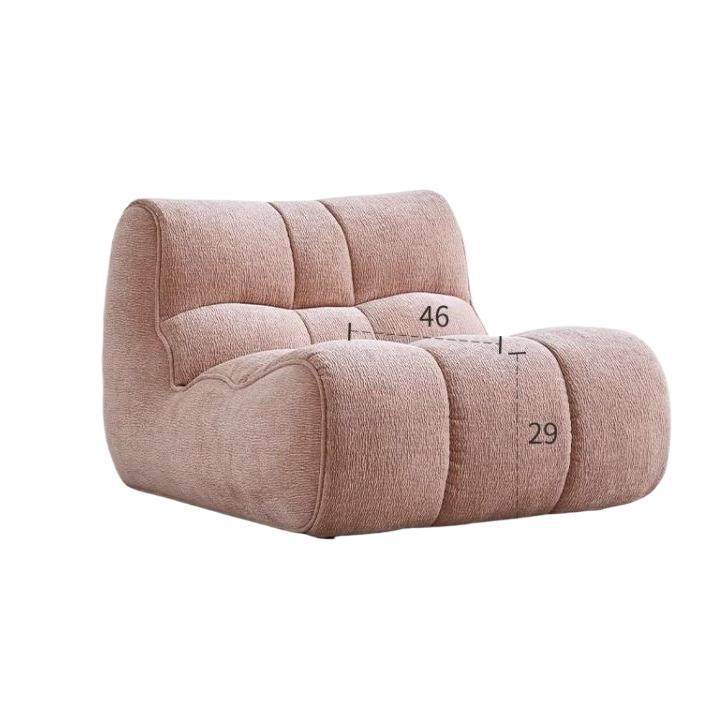 Wangwang Single Sofa Cream Style Simple Balcony Living Room Leisure Lazy Sofa Chair Modern Style Bedroom Home