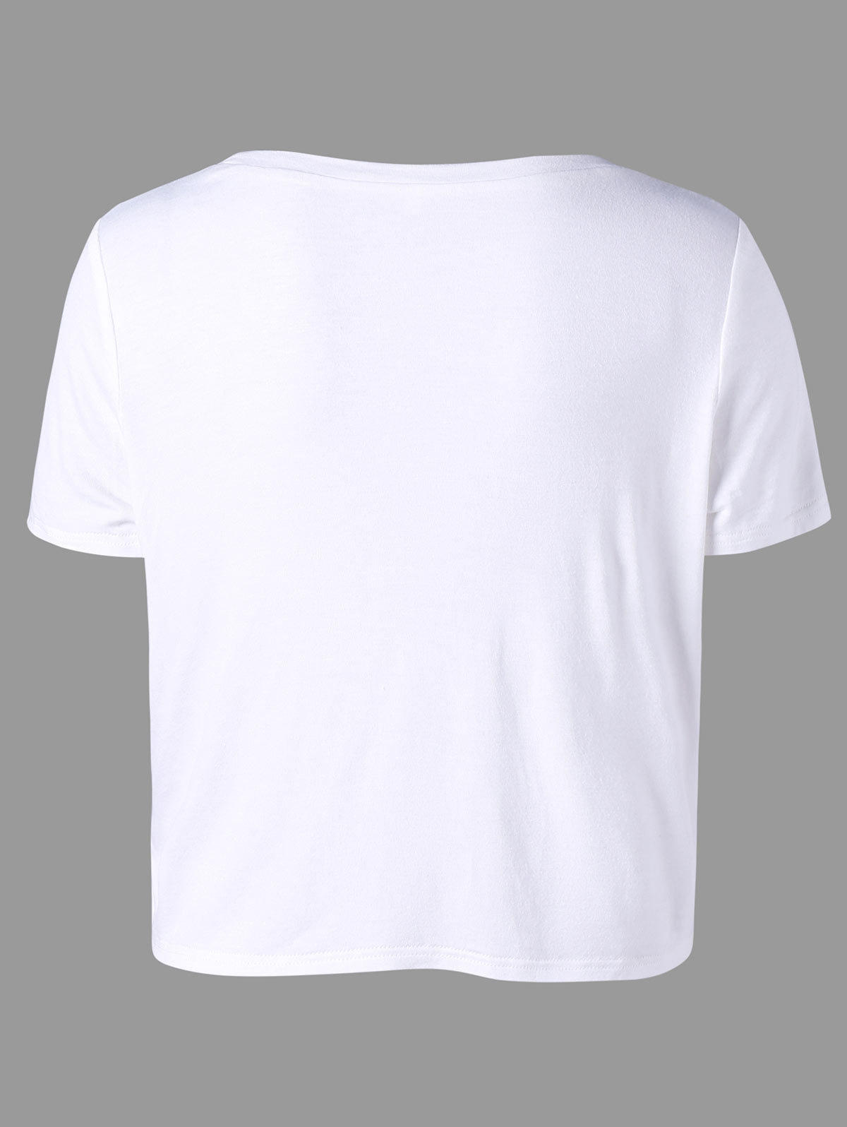 Womens Short Sleeve Cropped T Shirt Unique Letter Print Casual Style Perfect for Summer Outings Wholesale Available
