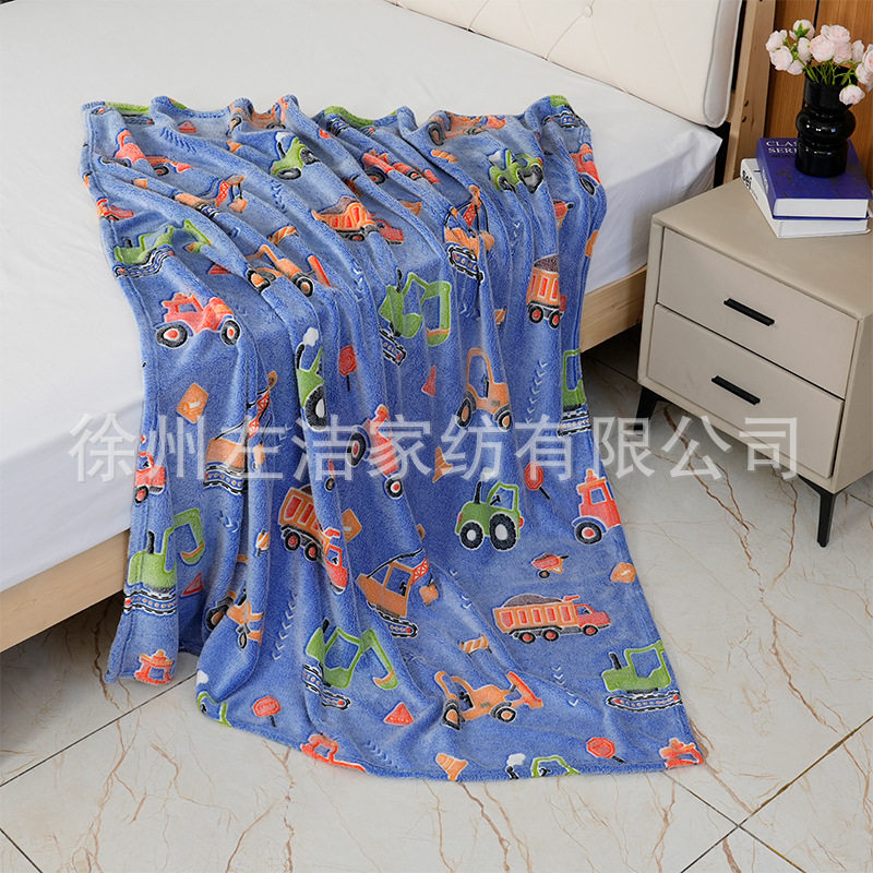 Cross-border Yama velvet blanket wholesale factory luminous blanket children's blanket nap blanket coral velvet autumn and winter sofa blanket