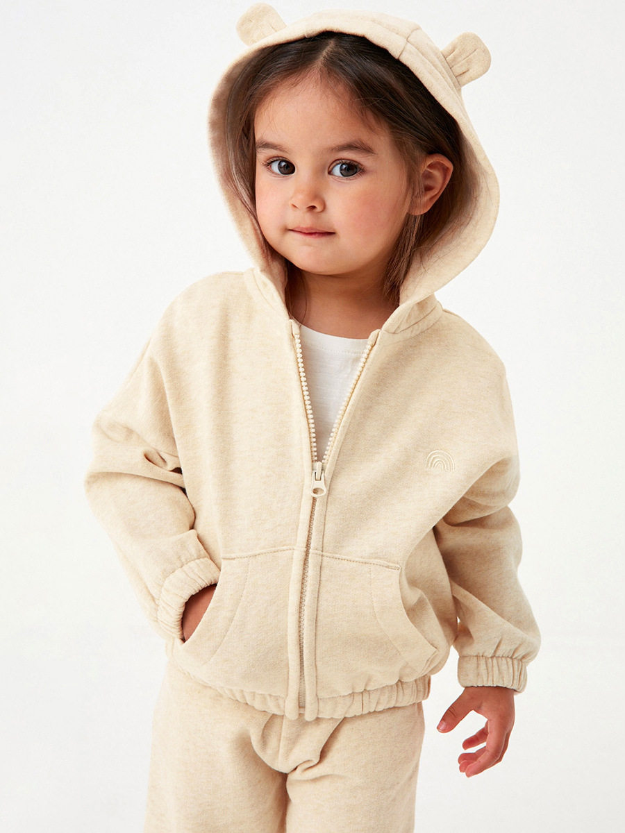 New Girls' Hoodie Set, Fashion Kids' Outfit, Cotton Autumn Long-sleeve Set