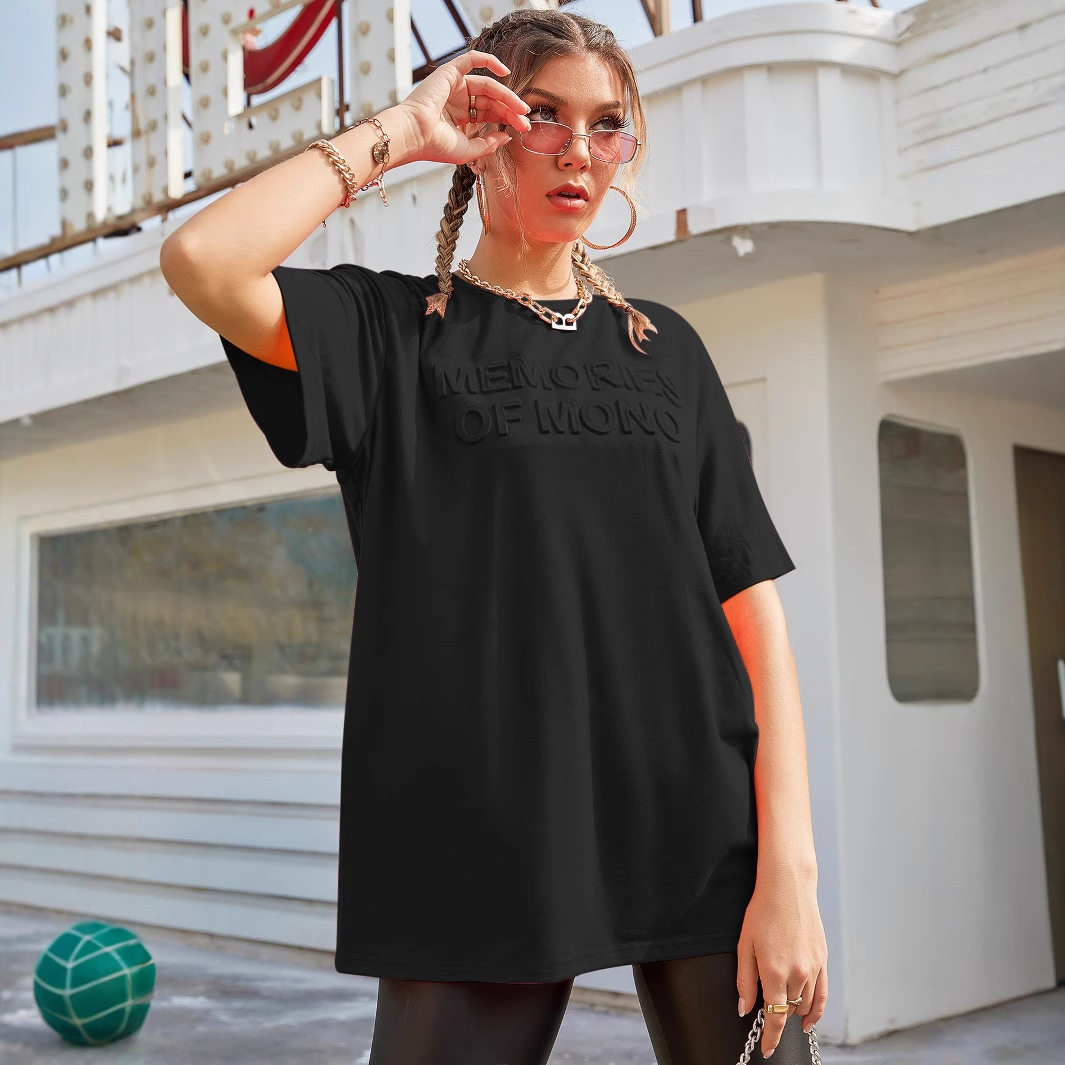 Casual Loose Fit T Shirt Comfortable Trendy Letter Print Everyday Wear Wholesale Available