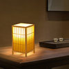 Japanese-style atmosphere table lamp rechargeable retro bed & breakfast bedroom bedside lamp tea room antique decorative bamboo floor lamp