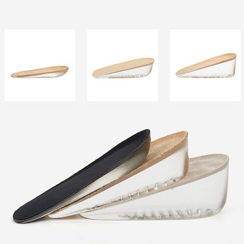Silicone Heightening Pad Pu Insole Invisible Heightening Heel Pad Inner Heightening Pad Half Size Pad Insole Wholesale Inner Heightening Pad