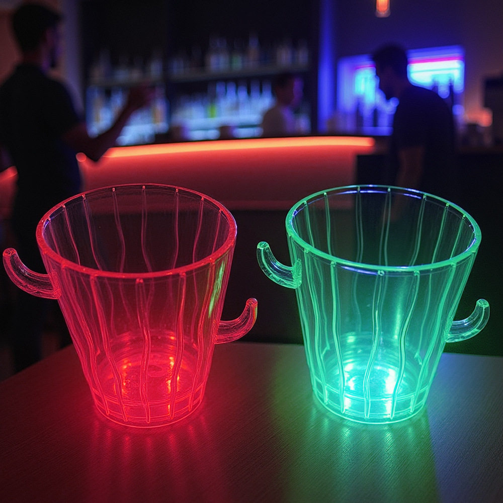 Concert Bar Cheering Props Cactus Straight Flash Shot Glass Led Colorful Shot Glass Ktv Shot Glass