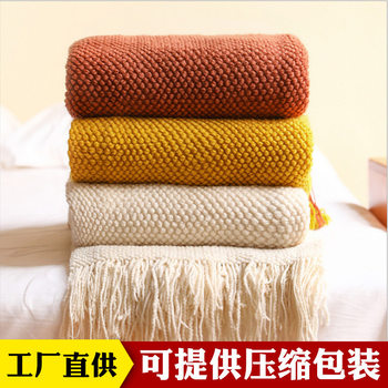 Sofa Blanket Sofa Blanket Knitted Air-conditioning Blanket Blanket Bed Pineapple Blanket Nap Blanket Bean Blanket Blanket