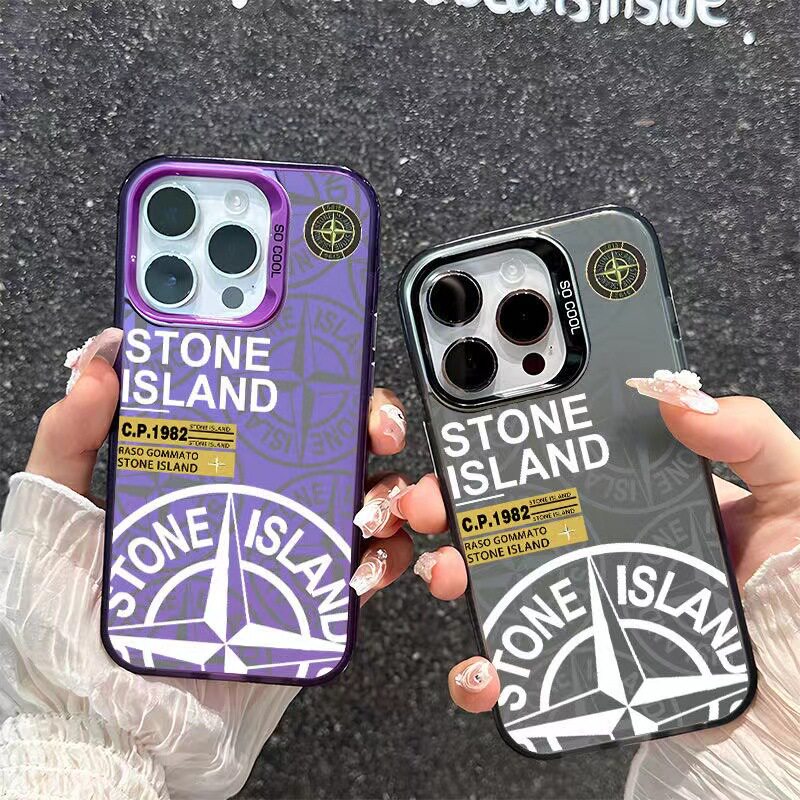 Trendy Brand Stone Island Suitable for iPhone 17 Pro Phone Case 16 Pro Max Apple 15 Trendy 14 Pro European and American Style 13