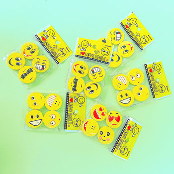 Cute cartoon little person expression rubber primary school students learning supplies holiday award stationery small gifts factory wholesale