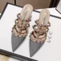 Haze blue thick heel 6cm