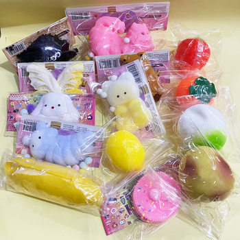 New Decompression Pinch Toy Sandwich Biscuits Oreo Mud-Feeling Decompression Caterpillar Pinch Fun Cute Cat