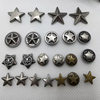 Manufacturer Wholesale Antique Bronze Five-Pointed Star Rivets Vintage DIY Phone Case Apple Watch Strap Accessories Clothing Rivet Buckle