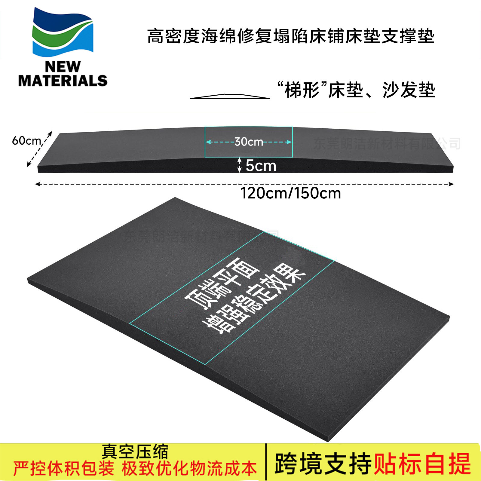 Sponge Bed Support Cushion, Sinking Mattress Sofa Collapse Support Cushion High Density High Elasticity Memory Foam