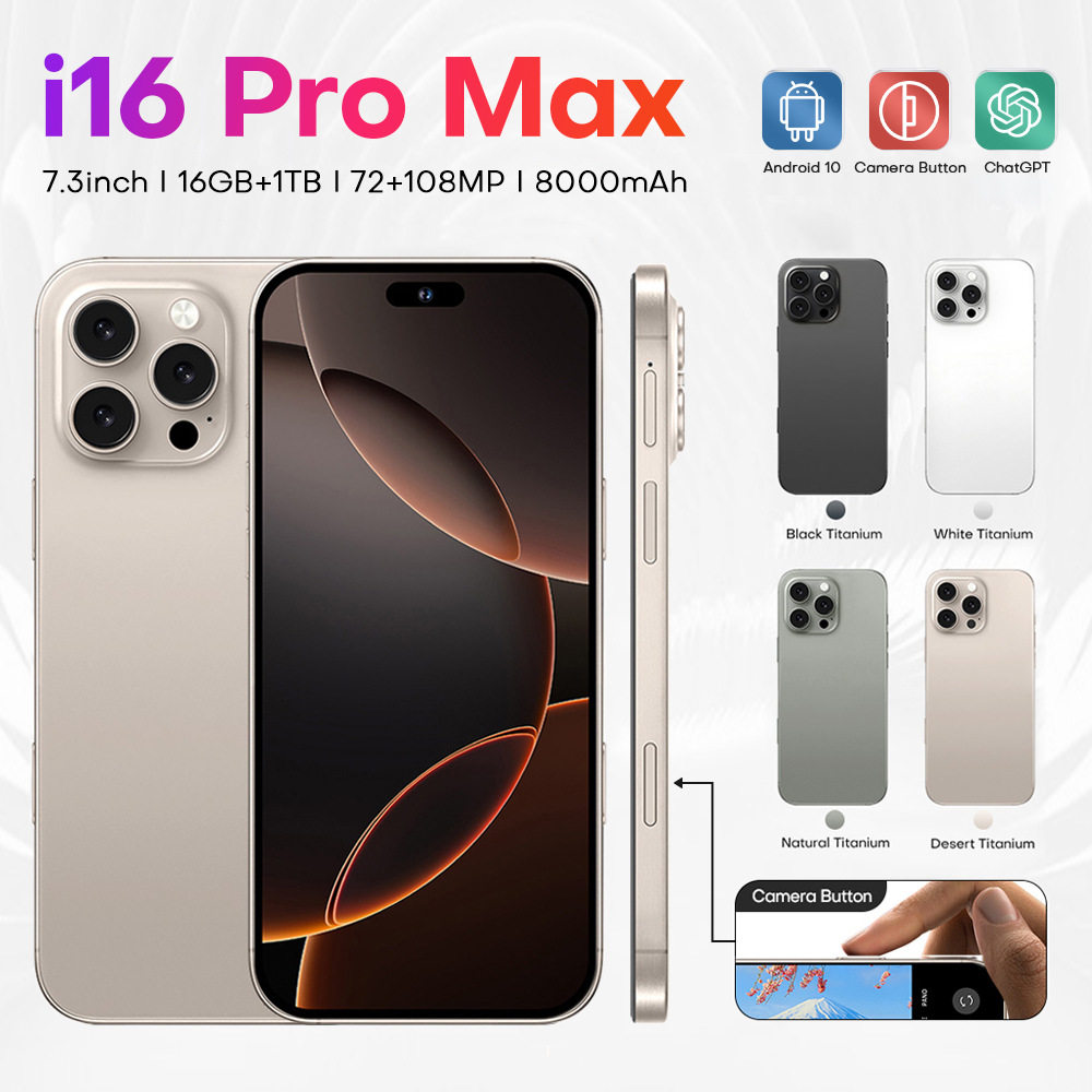 new cross-border mobile phone I16ProMax 6.73-inch smart 4+64...