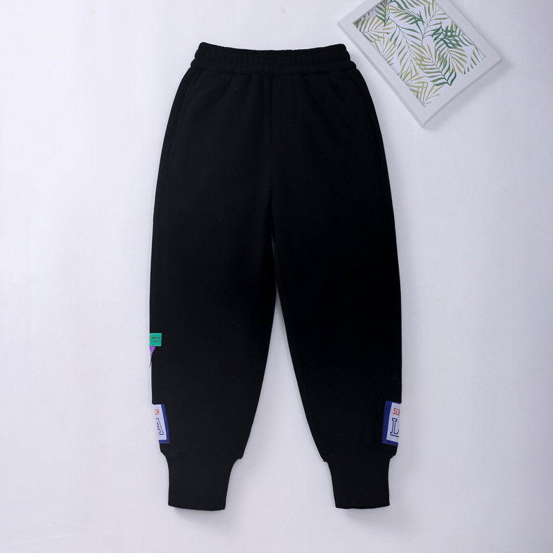 Thick Fleece-lined Kids' Pants, Winter Warm Kids' Trousers, Toddler Sports Pants