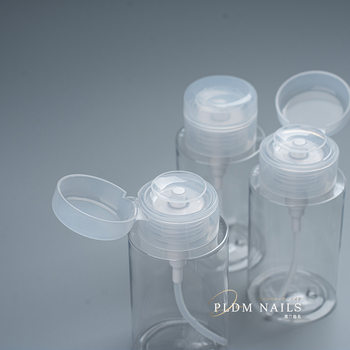 Nail Press bottle nail polish remover/nail polish remover alcohol/cleaning liquid pump bottle anti-side leakage 200ML manufacturer