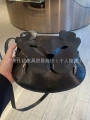 Black leopard head bag