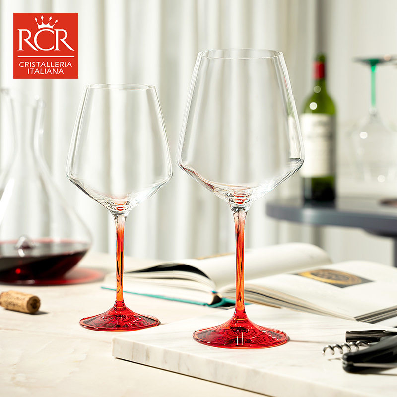 Italy imported gift box red wine glass RCR crystal goblet wine glass gift suit gift package