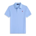 Sky blue-red label