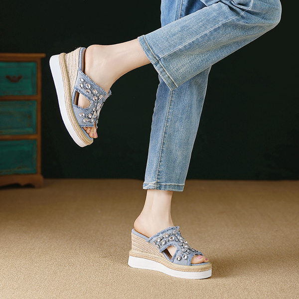 giày sandal cao gót nữ quai ngang