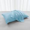 100% Bamboo Fiber Pure Plant Pillowcase Cool Solid Color Summer Pair Zipper Pillowcase