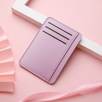 pu card set wholesale ultra-thin card bag women's small and exquisite large capacity multi-card student card bag women's short wallet