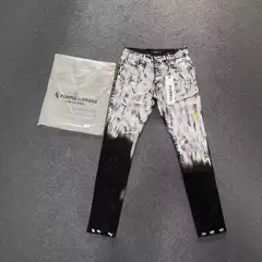 High Street Jeans Black Slim-fit Cross-border Foreign Trade P Brand New Stretch Foot Men's Miscellaneous TEMU Pants
