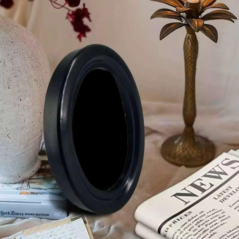 Cross-Border Retro Gothic Oval Pvc Photo Frame in Stock, Dropshipping, Pattern Printing, Sku Label Application