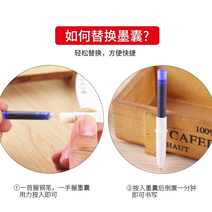 Ostrich pen ink bag 15 boxed 3.4 caliber unified water pen ink refill teacher recommend affordable