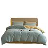 100% Cotton Brushed Bedding Four-Piece Set, 100% Pure Cotton Class a Thickened and Warm 60-Count Long-Staple Cotton Duvet Cover Three-Piece Set